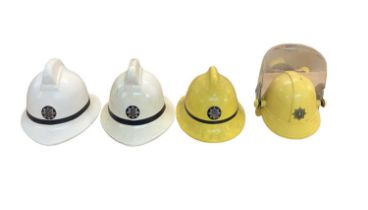 Group of eight Fire Brigade helmets including Suffolk Fire Service (8).