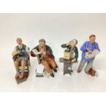 Four Royal Doulton figures - The Professor HN2281, The Bachelor HN2319, The Clockmaker HN2279 and Th
