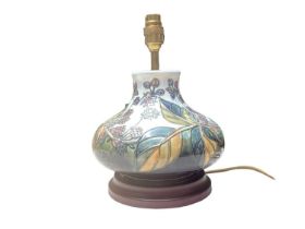 Moorcroft bramble pattern lamp