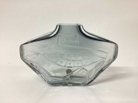 Flygsfors glass vase by Wiktor Brandt