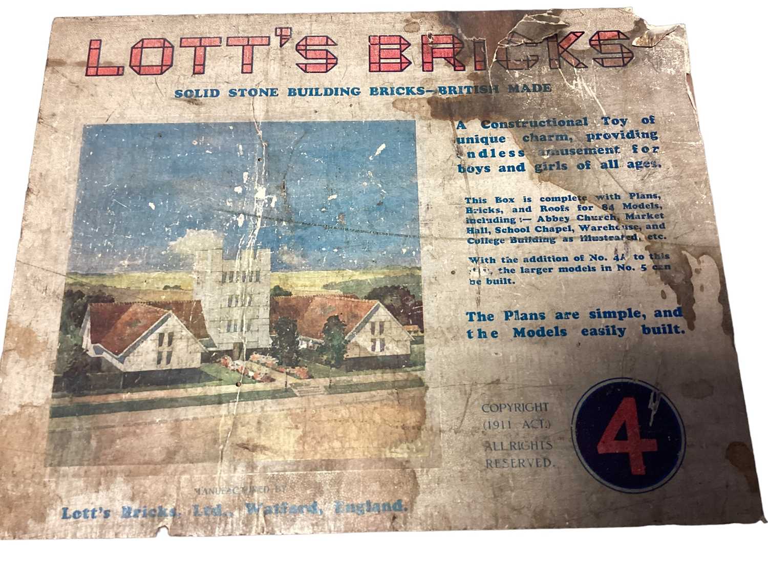Lott's solid stone building bricks & Pin-Tung wooden building kit, boxed (2) - Image 2 of 3