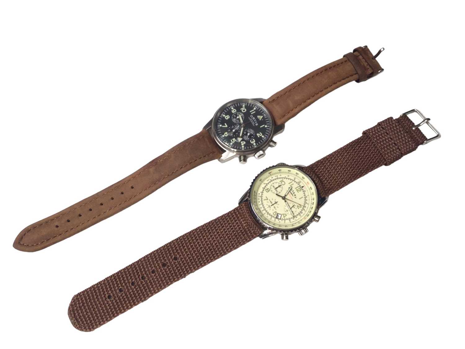Orvis Chronograph military style wristwatch and a Rotary Chronospeed wristwatch (2) - Image 2 of 6