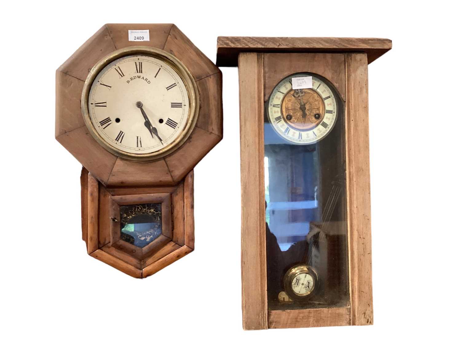 Two American wall clocks