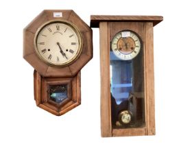 Two American wall clocks