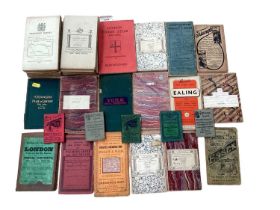 Collection of road maps, folding cloth maps, books and ephemera