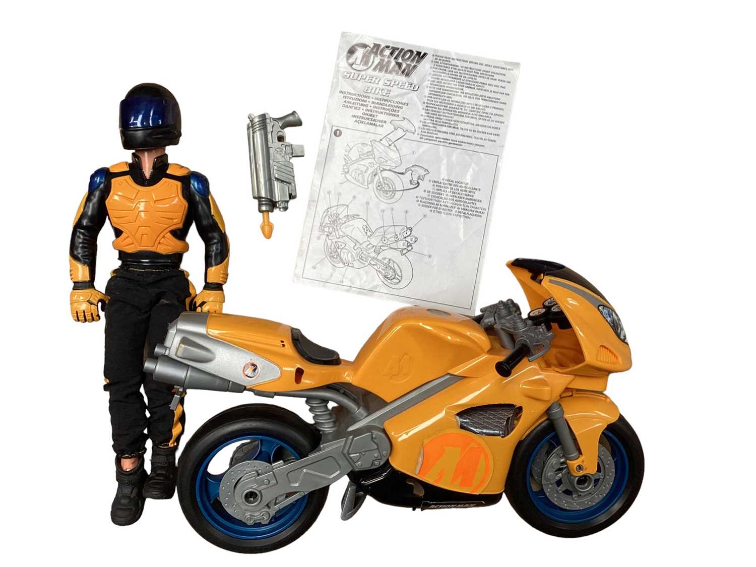 Hasbro Action Man Mission Grand Prix, boxed, plus motorcycle, two action figures and captain Scarlet - Image 3 of 3