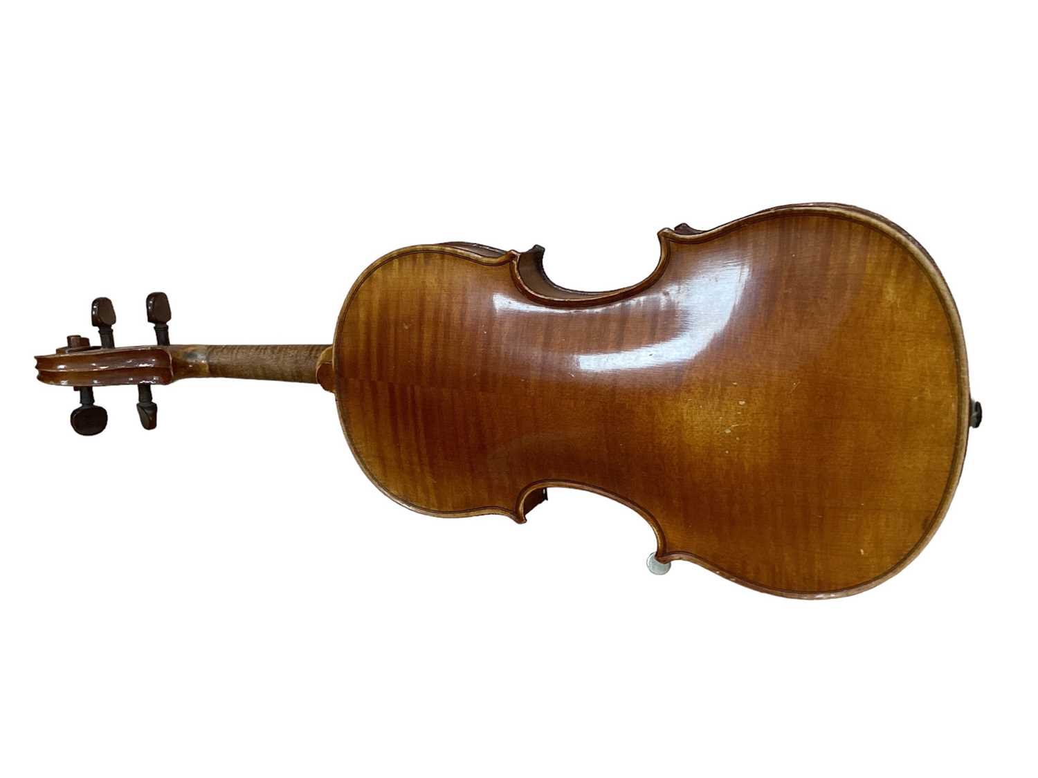 Early 20th century Violin with makers labels 'Lutherie Vosgienne, Paris',& ' Le Ciceron', in case wi - Image 3 of 3