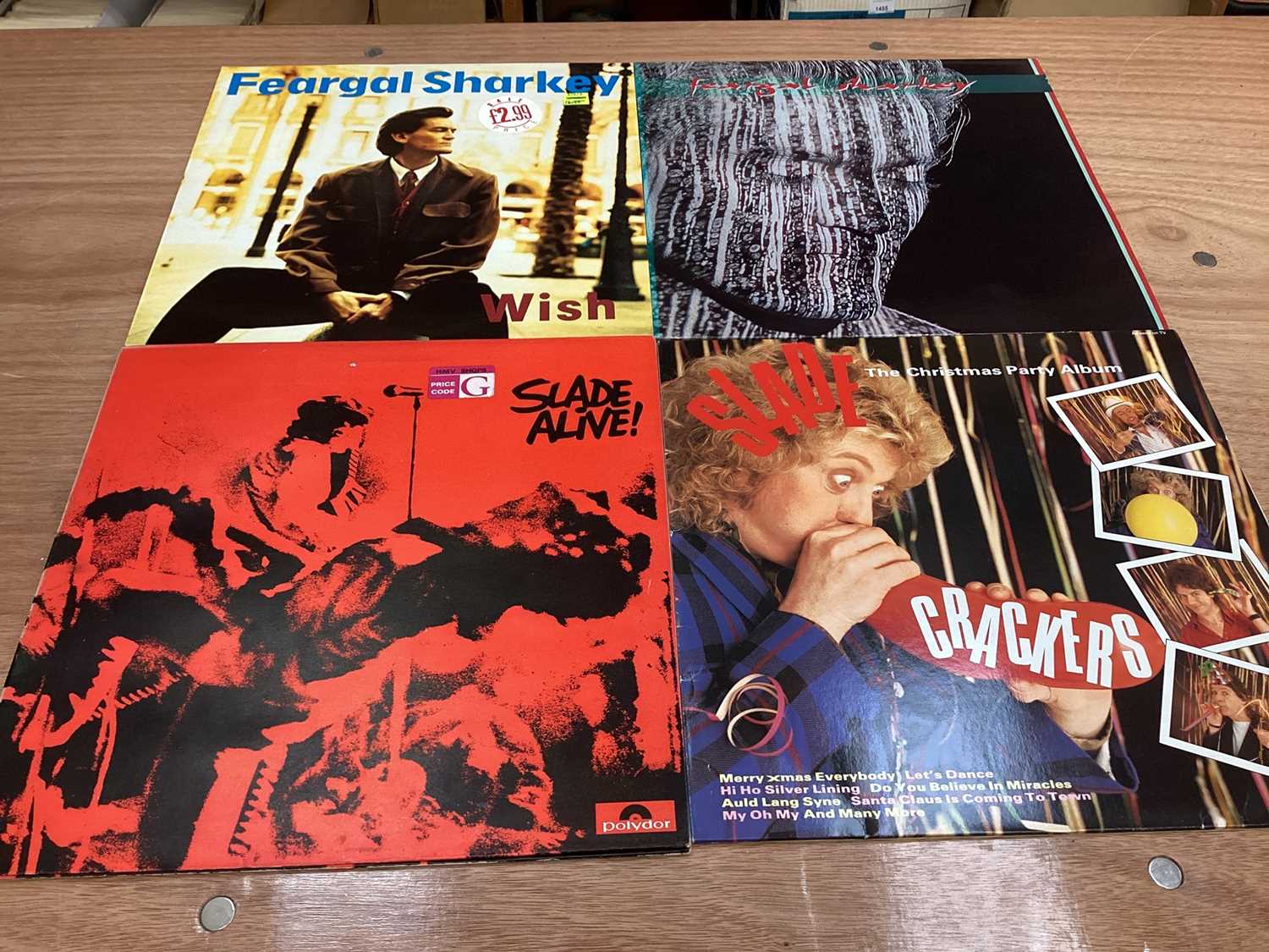 Box of LP records including Smokie, Slade, Shadows, Fergal Sharky and compilations - Image 3 of 38