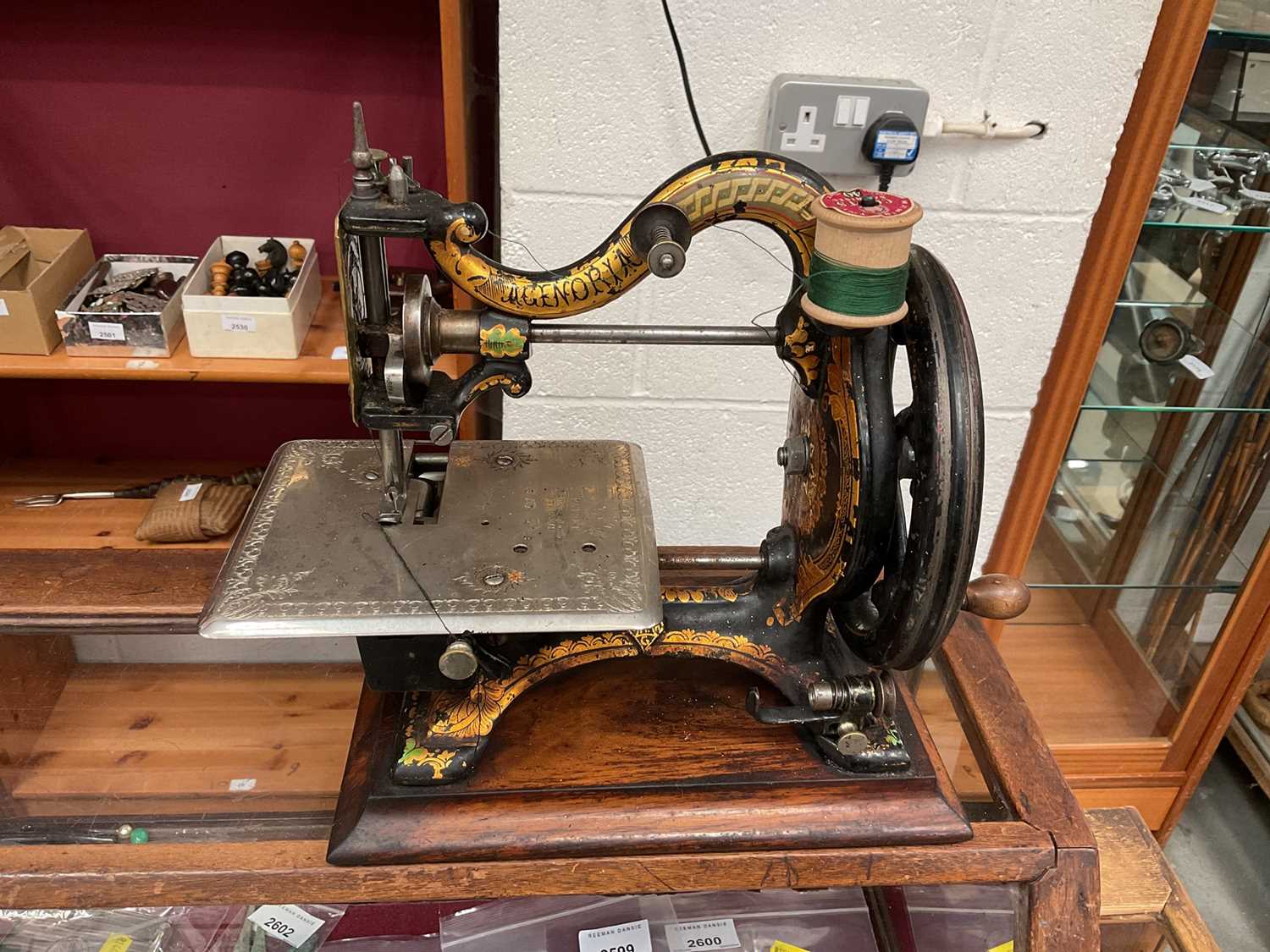 A rare Maxfield 'Agenoria' Works, Birmingham, sewing machine, engraved 'By Appointment to HRH Princ - Image 5 of 6