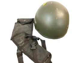 NATO helmet and a bulletproof vest / flack jacket (2).