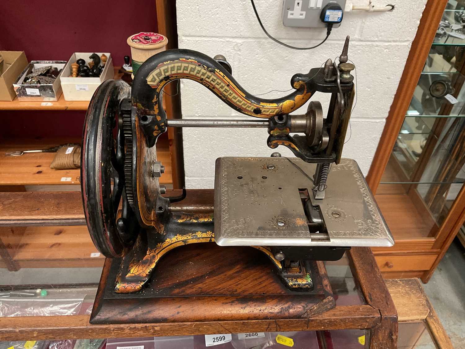 A rare Maxfield 'Agenoria' Works, Birmingham, sewing machine, engraved 'By Appointment to HRH Princ - Image 3 of 6