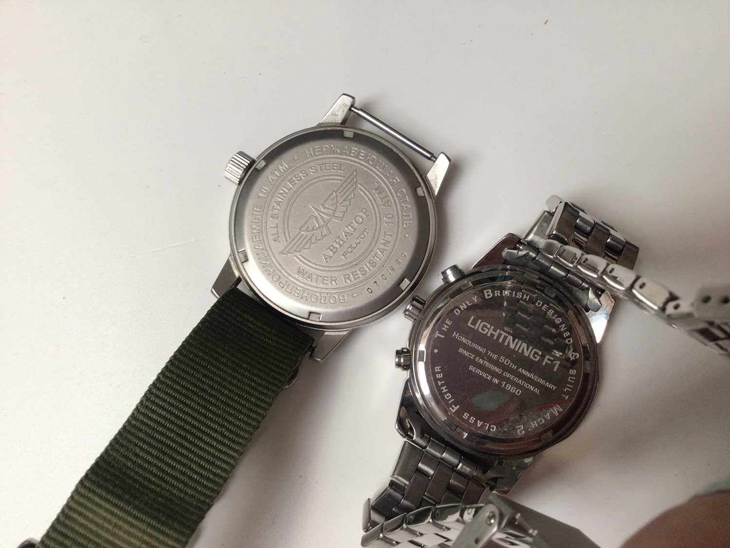 Group of six military style wristwatches - Image 7 of 7