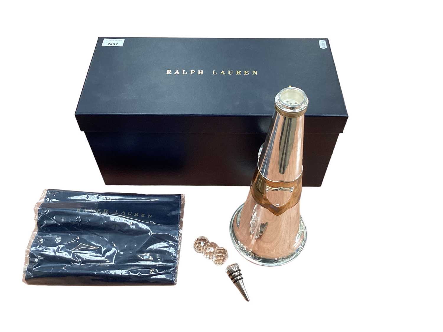 Ralph Lauren silver plated 'Wyndham' cocktail shaker, in original fitted box