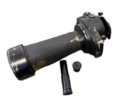 Second World War British Naval monocular gun sight with coloured filters 34cm long and associated sp