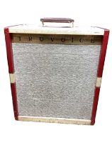 1960s Selmer Truvoice guitar amplifier, cream and red body