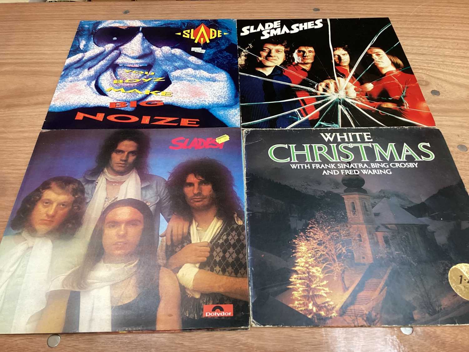 Box of LP records including Smokie, Slade, Shadows, Fergal Sharky and compilations - Image 6 of 38