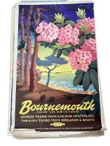 Original British Railways poster for Bournemouth, printed by Ernest J. Day & Co., the sheet measurin