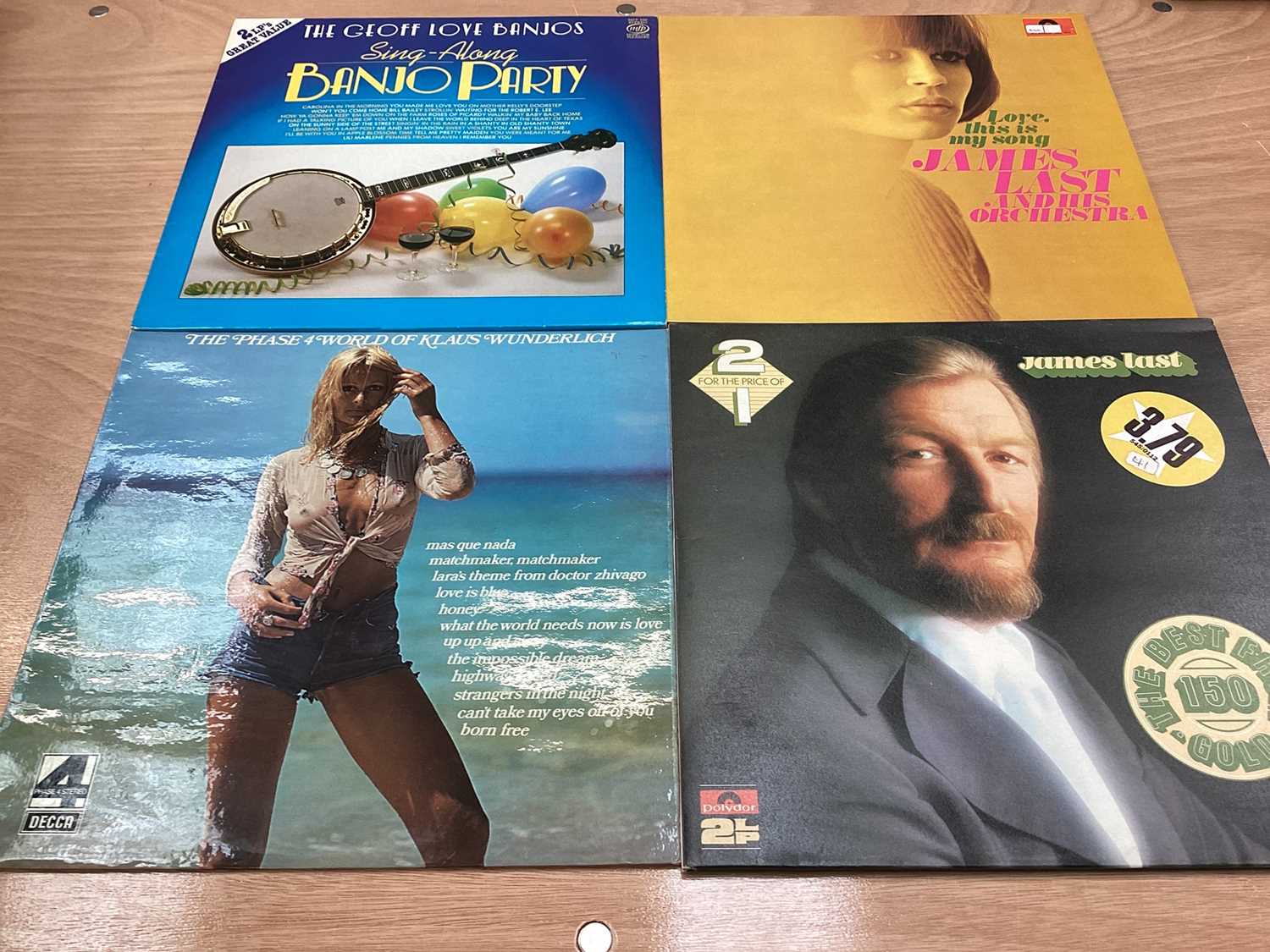 Box of records including ABBA, The Shadows, etc - Image 5 of 14