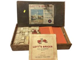 Lott's solid stone building bricks & Pin-Tung wooden building kit, boxed (2)