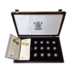World - Royal Mint Fine Gold Twenty Four coin collection, each weighing 1.244gms (24ct) (N.B. Cased