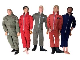 Palitoy Action Man with flock hair, gripping and rigid hands, jump suits & uniform (5)