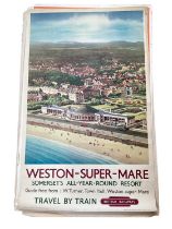 Original British Railways poster for Weston-Super-Mare, with artwork by Krogman, printed by Partridg