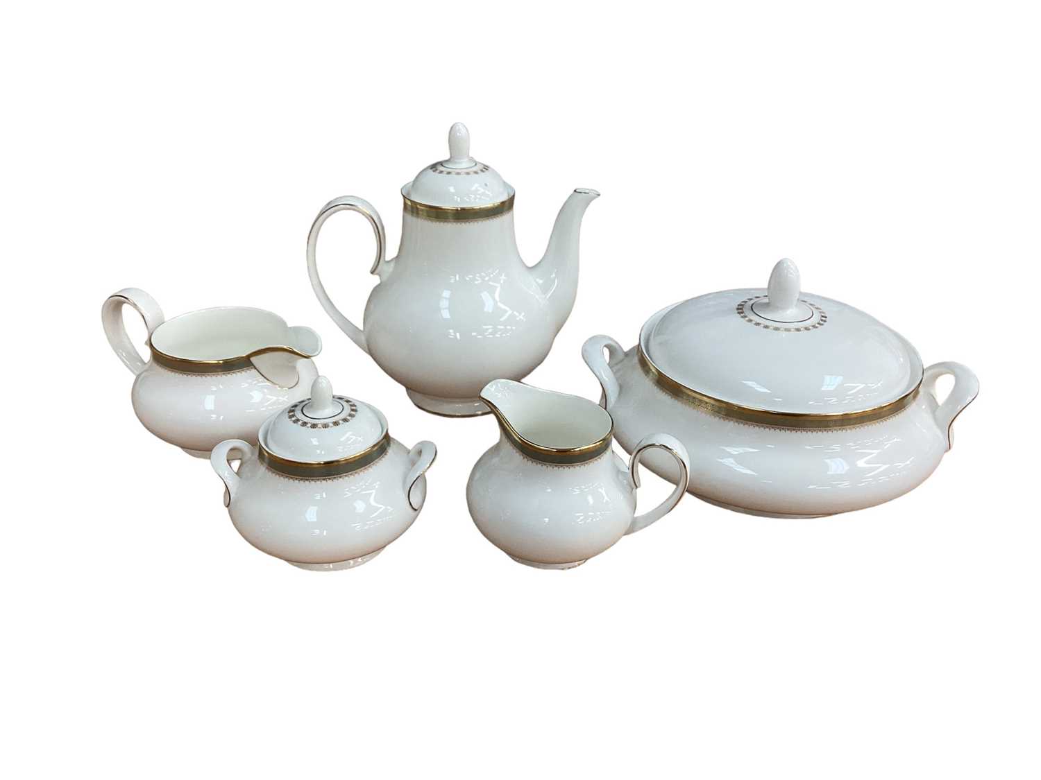 Royal Doulton Clarendon Pattern dinner/tea and coffee service - 57 pieces