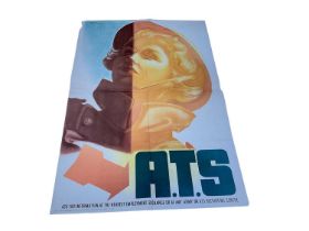 Original Second World War Recruitment Poster- 'A.T.S. Ask For Information At The Nearest Employment
