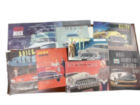 Collection of 1950s and early 1960s Buick sales brochures (approximately 10 brochures).