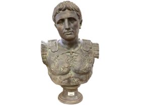 Bronzed Terracotta bust of Caesar