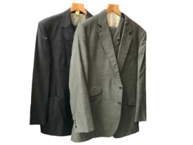 Graham Bourne grey three piece suit, Austin Reede navy wool two pice suit 44L, Aquascutum grey wool