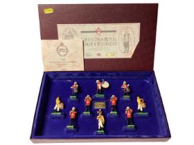 Britain's boxed 'King's Own Border Regiment' figures, and a similar cased set of the Dambuster Squad