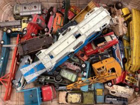 Die cast unboxed selection various manufacturers including Matchbox, Dinky, Corgi etc, in three suit