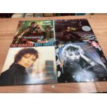 Three retro storage units of LP records including Pat Benatar, Cliff Bennet and the Rebel Rousers, T