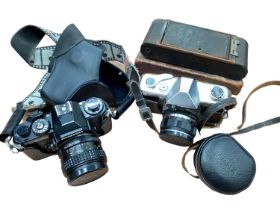 Collection of cameras and camera equipment