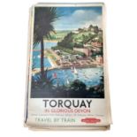 Original British Railways poster for Torquay, printed by Astral Arts Group, 101cm x 63cm