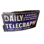 Large Daily Telegraph enamel sign