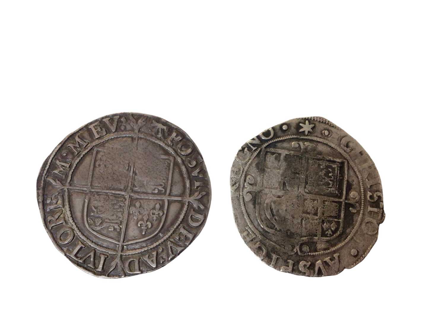 G.B. - Silver hammered coins to include Elizabeth I Shilling m/m 'A' circa 1582-1584 (N.B. Striking - Image 2 of 2