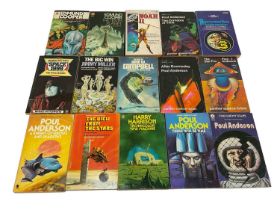 Collection of vintage science fiction paperback books. (56)