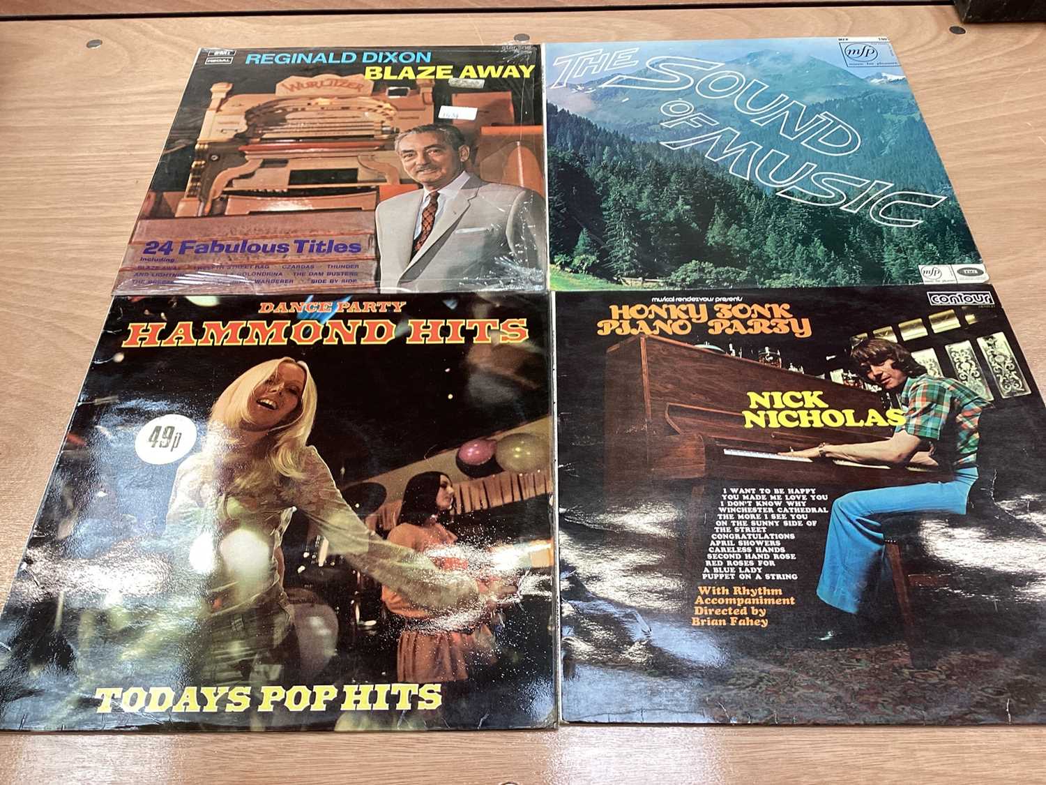 Box of records including ABBA, The Shadows, etc - Image 12 of 14