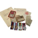 Second World War British Empire medal (B.E.M.) medal group comprising B.E.M. (military issue), named