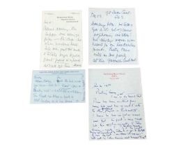 Group of letters 1930s to 50s period to and from the actress Athene Seyler to various friends and pe