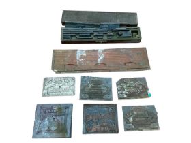 Printing plates including advertising