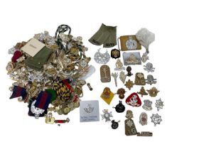 Collection of British military cap badges, (mainly staybrite), (1 box).