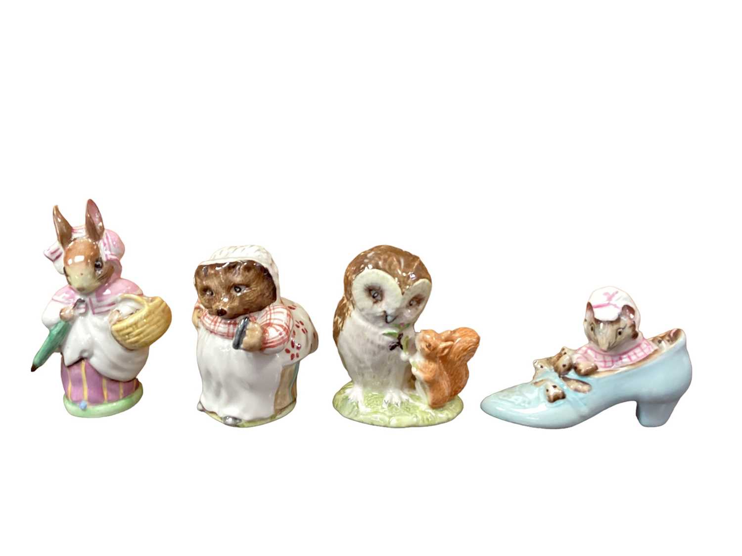 Eight Beswick Beatrix Potter figures including Tommy Brock and Squirrel Nutkin, together with a Roya - Image 3 of 4
