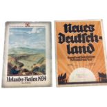 Nazi 1939 Official Holiday brochure and German music book (2)