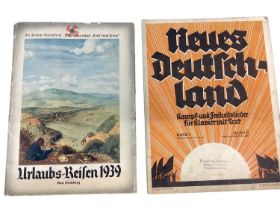 Nazi 1939 Official Holiday brochure and German music book (2)