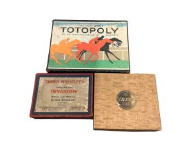 Selection of children's games and puzzles including 'Invasion', Dover Patrol, Totopoly etc