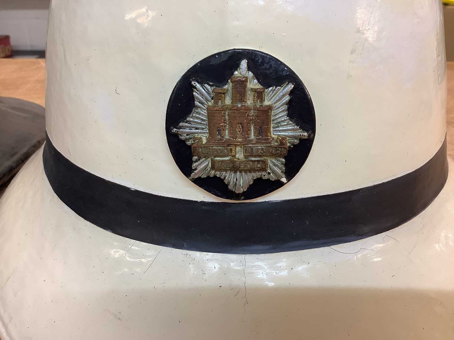 Group of six Fire Brigade helmets including Suffolk and Ipswich Fire Service (6). - Image 2 of 4