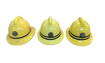 Group of six Fire Brigade helmets including Suffolk Fire Service (6).